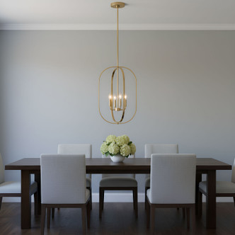 Loretto Four Light Chandelier (GLC1304SB)