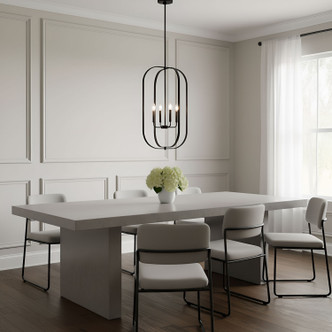 Loretto Six Light Chandelier (GLC1316MBK)