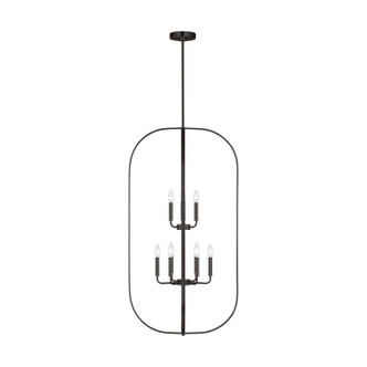 Generation Lighting - GLC1329MBK - Nine Light Chandelier - Loretto - Midnight Black