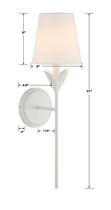 Broche One Light Wall Sconce (531-MT)