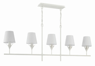 Broche Five Light Chandelier (537-MT)