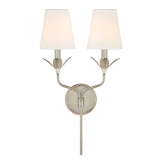 Crystorama - 562-SA - Two Light Wall Sconce - Broche - Antique Silver
