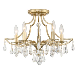 Cedar Five Light Semi Flush Mount (5930-VG-CL-MWP)
