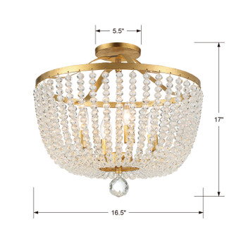 Rylee Four Light Semi Flush Mount (604-GA_CEILING)