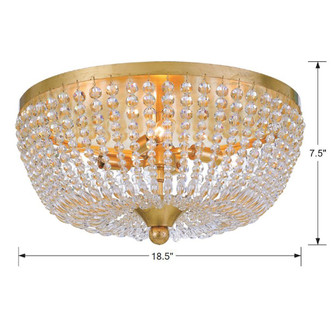 Rylee Four Light Flush Mount (605-GA)