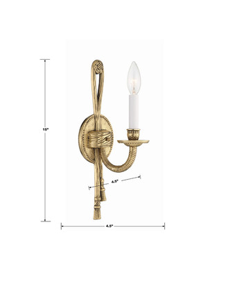 Lexsi One Light Wall Sconce (651-OB)