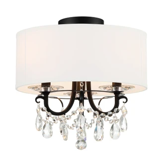 Othello Three Light Semi Flush Mount (6623-MK-CL-MWP_CEILING)