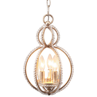 Crystorama - 6760-DT - Three Light Mini Chandelier - Garland - Distressed Twilight