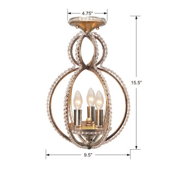 Garland Three Light Semi Flush Mount (6760-DT_CEILING)