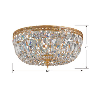 Waltham Three Light Flush Mount (712-OB-CL-I)