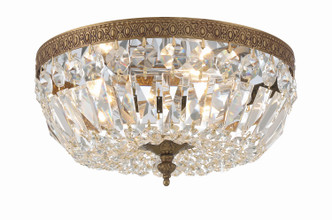 Crystorama - 712-OB-CL-MWP - Three Light Flush Mount - Waltham - Olde Brass