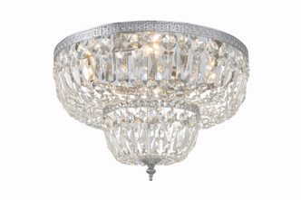 Crystorama - 718-CH-CL-MWP - Four Light Flush Mount - Waltham - Polished Chrome