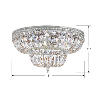 Waltham Four Light Flush Mount (718-CH-CL-MWP)