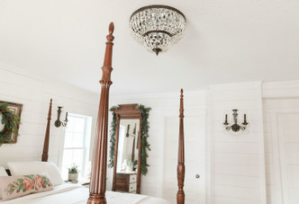 Waltham Four Light Flush Mount (718-EB-CL-MWP)