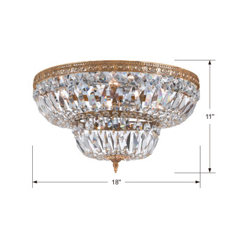 Waltham Four Light Flush Mount (718-OB-CL-MWP)