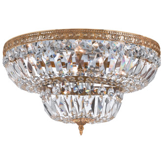 Crystorama - 730-OB-CL-MWP - Eight Light Flush Mount - Waltham - Olde Brass