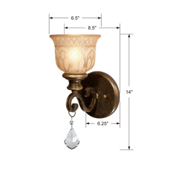 Norwalk One Light Wall Sconce (7501-BU-CL-MWP)