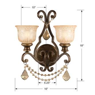 Norwalk Two Light Wall Sconce (7502-BU-GT-MWP)