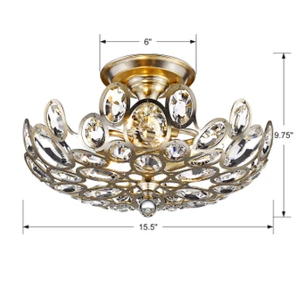 Sterling Three Light Semi Flush Mount (7583-DT)