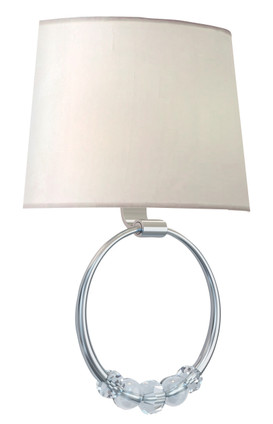 Crystorama - 8001-PN - Two Light Wall Sconce - Mirage - Polished Nickel