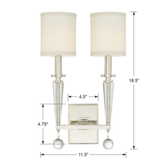 Paxton Two Light Wall Sconce (8102-PN)