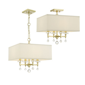 Paxton Four Light Chandelier (8105-AG)