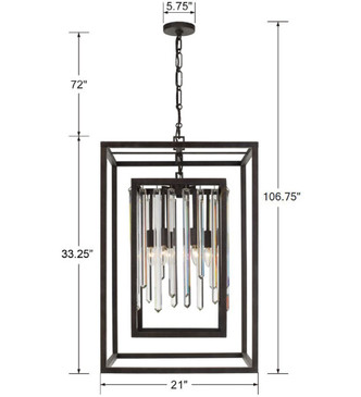 Hollis Six Light Chandelier (8409-FB)