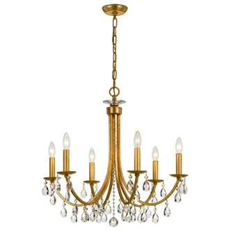 Bridgehampton Six Light Chandelier (8826-GA-CL-S)