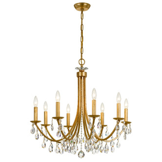 Bridgehampton Eight Light Chandelier (8828-GA-CL-SAQ)