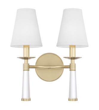 Crystorama - 8862-AG - Two Light Wall Sconce - Baxter - Aged Brass