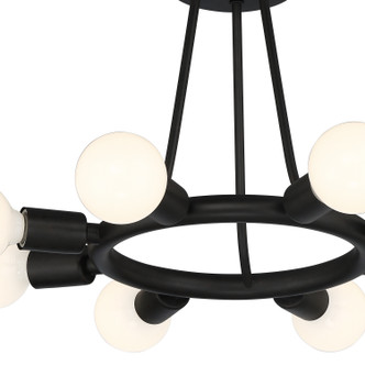 Dakota Eight Light Semi Flush Mount (9043-BK)