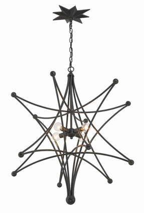 Astro Four Light Chandelier (9236-BK)