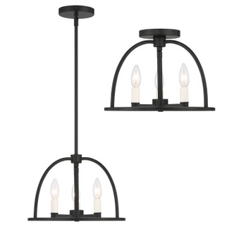 Abbott Three Light Chandelier (ABB-3003-BK)