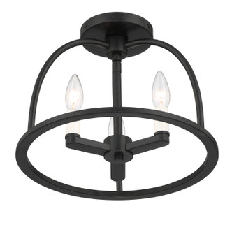 Abbott Three Light Semi Flush Mount (ABB-3003-BK_CEILING)
