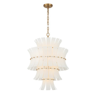 Crystorama - ABI-2006-AG-WH - 13 Light Chandelier - Abigail - Aged Brass