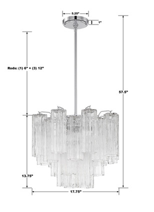 Addis Four Light Chandelier (ADD-300-CH-CL)