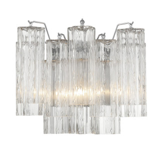 Addis Two Light Wall Sconce (ADD-302-CH-CL)
