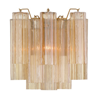 Crystorama - ADD-303-AG-AM - Two Light Wall Sconce - Addis - Aged Brass