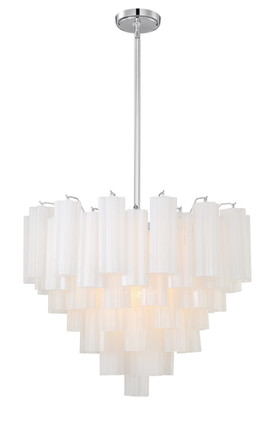 Addis 12 Light Chandelier (ADD-312-CH-WH)