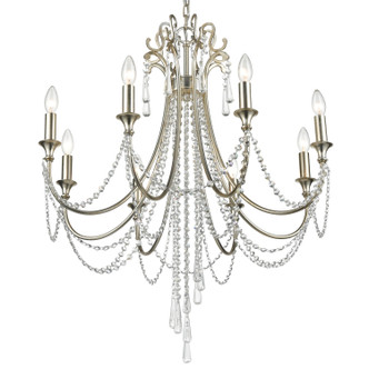 Arcadia Eight Light Chandelier (ARC-1908-SA-CL-MWP)
