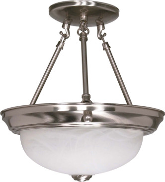 Nuvo Lighting - 60-200 - Two Light Semi Flush Mount - Brushed Nickel