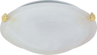 Nuvo Lighting - 60-274 - One Light Flush Mount - Tri Clip Polished Brass - Polished Brass