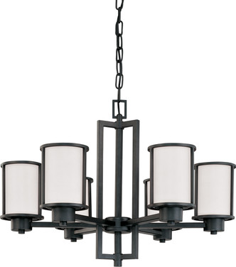 Nuvo Lighting - 60-2975 - Six Light Chandelier - Odeon - Aged Bronze
