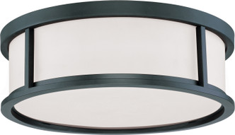 Nuvo Lighting - 60-2983 - Three Light Flush Mount - Odeon - Aged Bronze