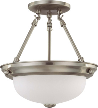 Nuvo Lighting - 60-3244 - Two Light Semi Flush Mount - Ballerina Brushed Nickel - Brushed Nickel