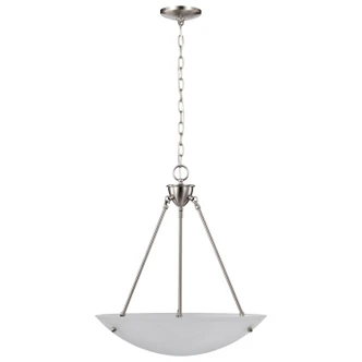 Pendants Brushed Nickel Three Light Pendant (60-370)