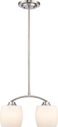 Nuvo Lighting - 60-4194 - Two Light Pendant - Helium - Brushed Nickel