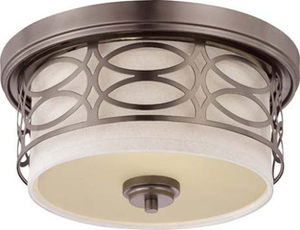 Nuvo Lighting - 60-4727 - Two Light Flush Mount - Harlow - Hazel Bronze