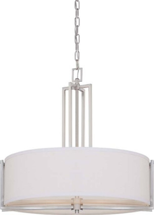 Nuvo Lighting - 60-4756 - Four Light Pendant - Gemini - Brushed Nickel