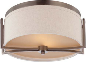 Nuvo Lighting - 60-4861 - Two Light Flush Mount - Gemini - Hazel Bronze